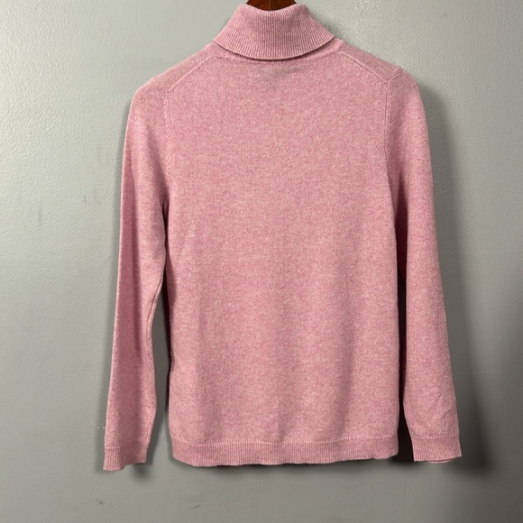 Charter Club Pink Cashmere Turtleneck Long Sleeve Sweater size S - Picture 7 of 8